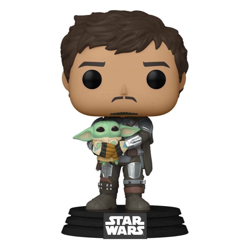 FUNKO ACTION FIGURES FUNKO POP SW: THE MANDALORIAN MANDO W/CHILD FUNKO ACTION FIGURES FUNKO POP SW: THE MANDALORIAN MANDO W/CHILD
